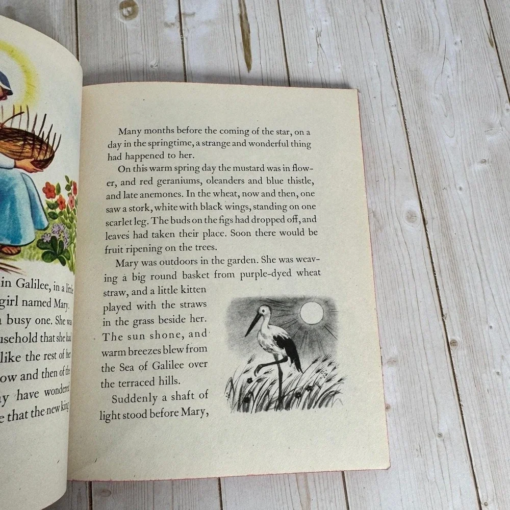 The Story of Jesus Beatrice Alexander 1946 Little Golden Book 2nd Printing Simon